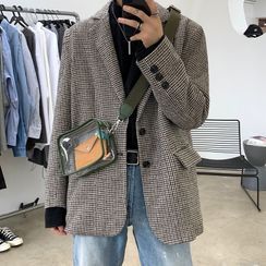Citigleam - Plaid Blazer Citigleam - Plaid Blazer