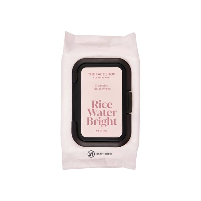 THE FACE SHOP-Rice Water Bright Cleansing Facial Wipes - Lingettes démaquillantes