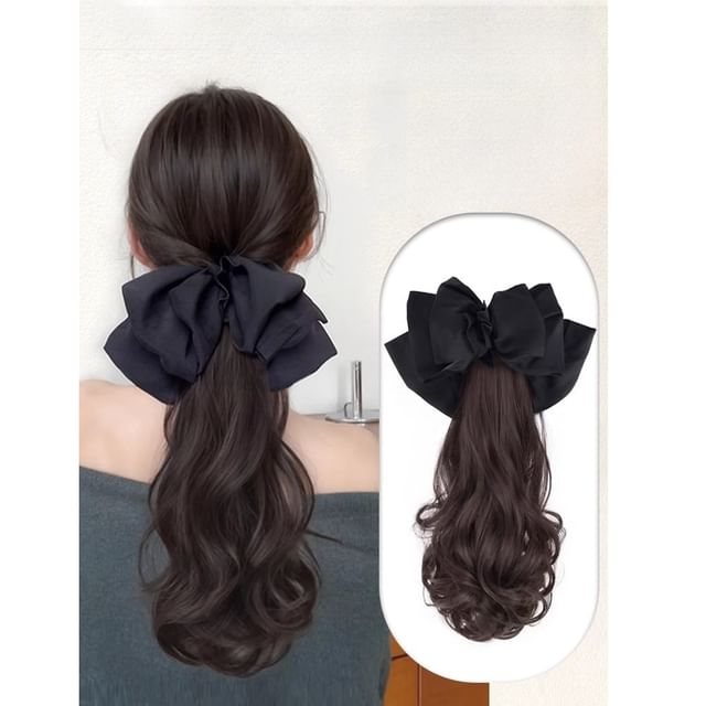 Jasmintinea-Hair Extension - Wavy Ponytail