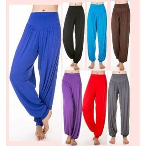 AUM Plain Yoga Harem Pants YesStyle