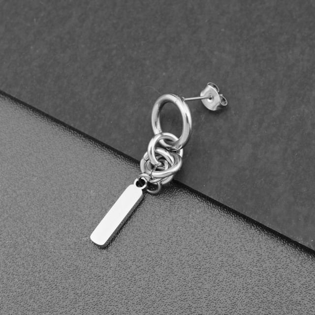 Juanitro-Bar Stainless Steel Dangle Earring