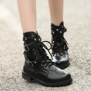 Bolitin - Lace-Up Short Boots | YesStyle