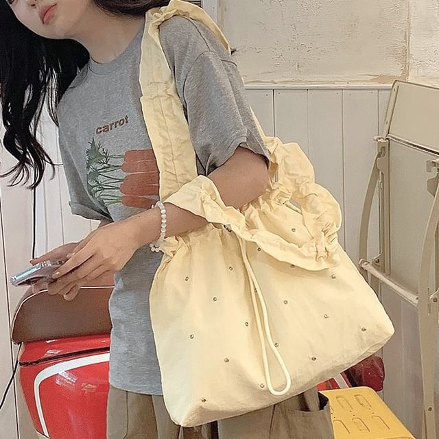Hikuozy-Rhinestone Tote Bag