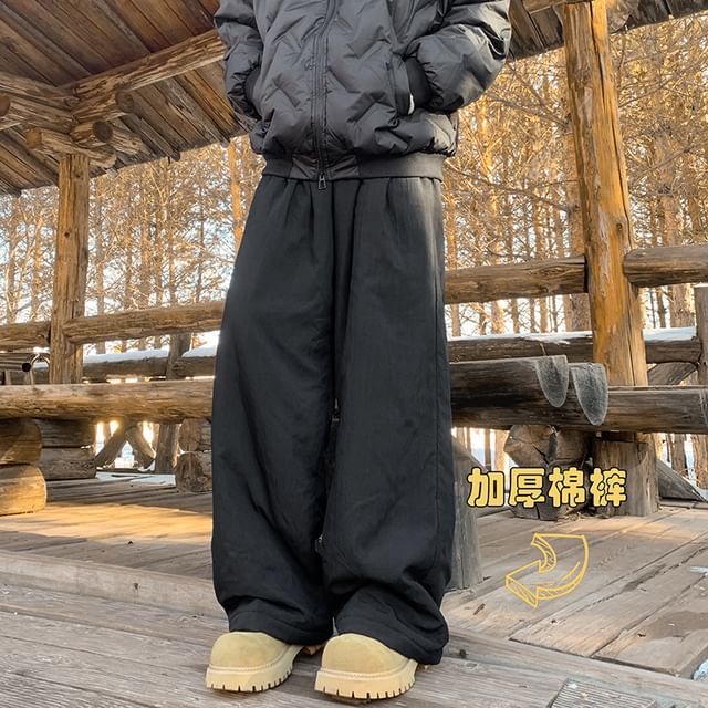 ravewider-Mid Rise Plain Wide Leg Pants