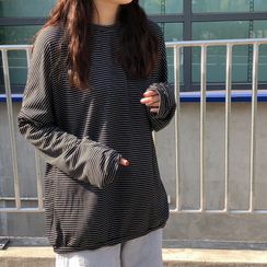IndiGirl - Long Sleeve Striped T-Shirt IndiGirl - Long Sleeve Striped T-Shirt