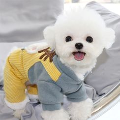 Bixin - Deer Applique Pet Overall Bixin - Deer Applique Pet Overall