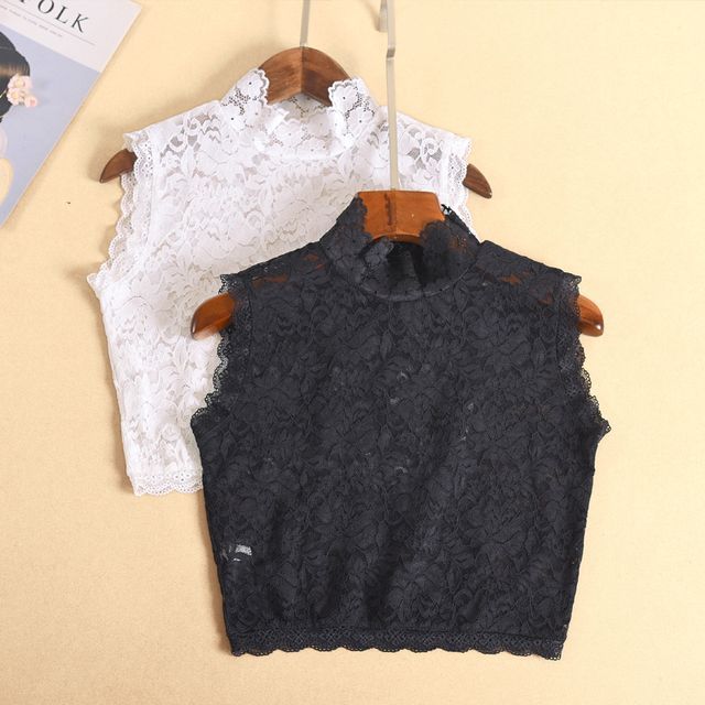 MIOW-Lace Sleeveless Decorative Collar