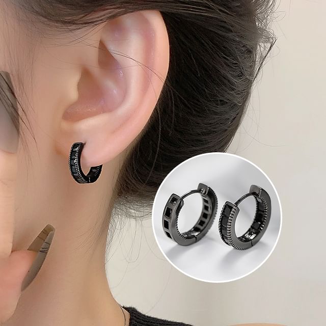 Hansha-Rhinestone Huggie Earring