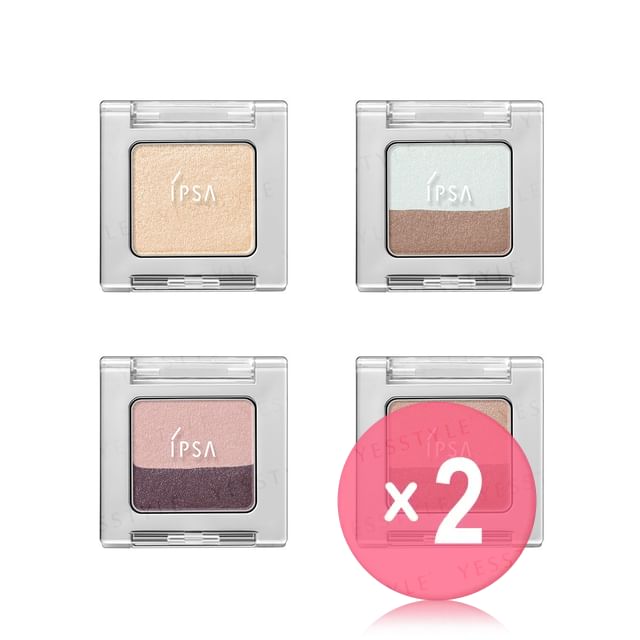 IPSA-Designing Eye Shades 2pcs Bundle Set