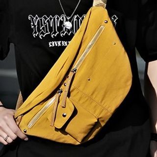 SUNMAN - Multi-Pocket Nylon Belt Bag