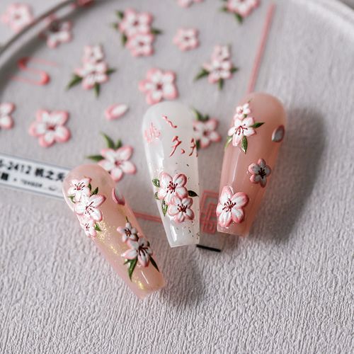 Cherry blossom nail decals – CultureAddicts