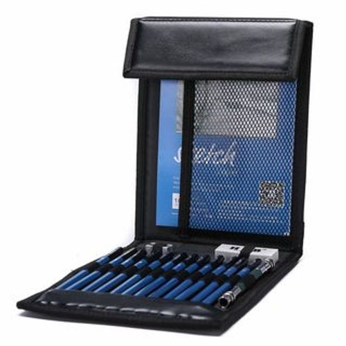 H&B Set Art Sketching Pencil + Eraser + Sketchbook + Pouch YesStyle