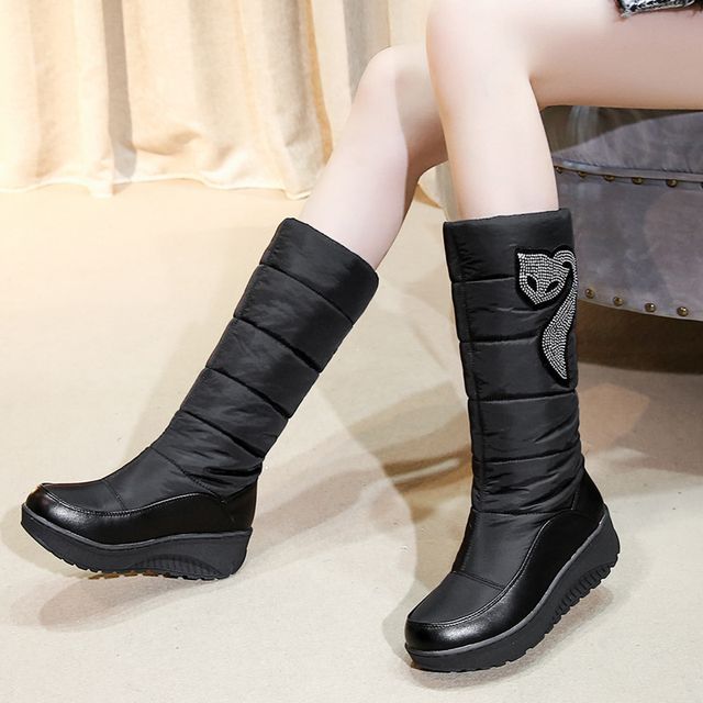 rhinestone tall boots