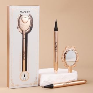 MANSLY - Intense Black Smooth Eyeliner with Mirror
