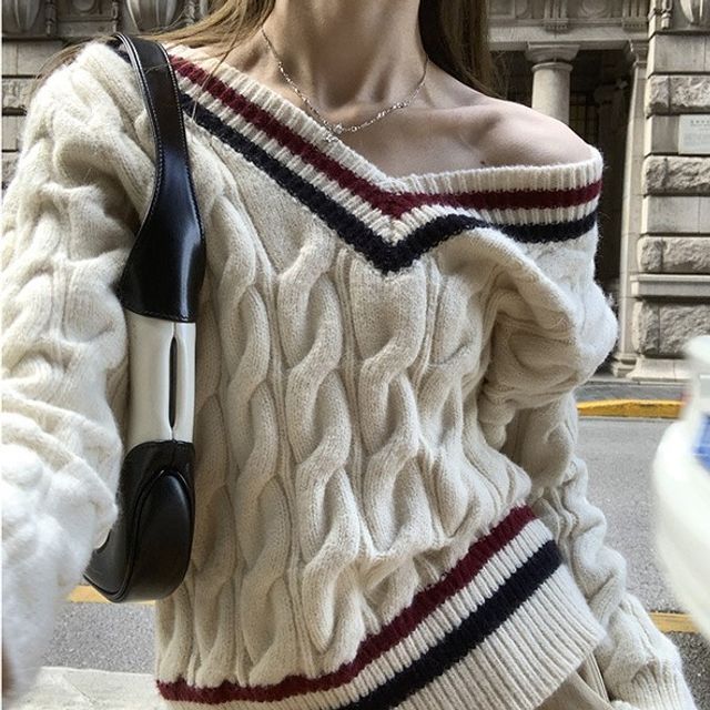 Long Sleeve Yesstyle Sweater Female Long Sleeve Oversized Sweaters