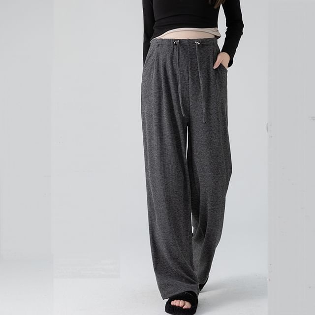 Rosy Street-Maternity Drawstring Waist Wide Leg Pants