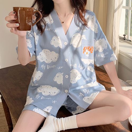 Cloud print pajamas hot sale