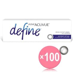 ACUVUE - 1 Day Define Lacreon Color Lens Accent Style 30 pcs (x100) (Bulk Box)