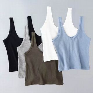 plain cropped tank tops