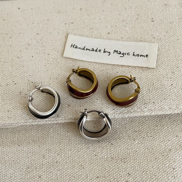 Panda Dama-Glaze Hoop Earring