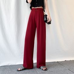 Koolgoon - High-Waist Wide-Leg Dress Pants Koolgoon - High-Waist Wide-Leg Dress Pants