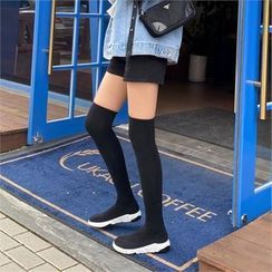 MONOBARBI - Thigh-High Sock Boots MONOBARBI - Thigh-High Sock Boots