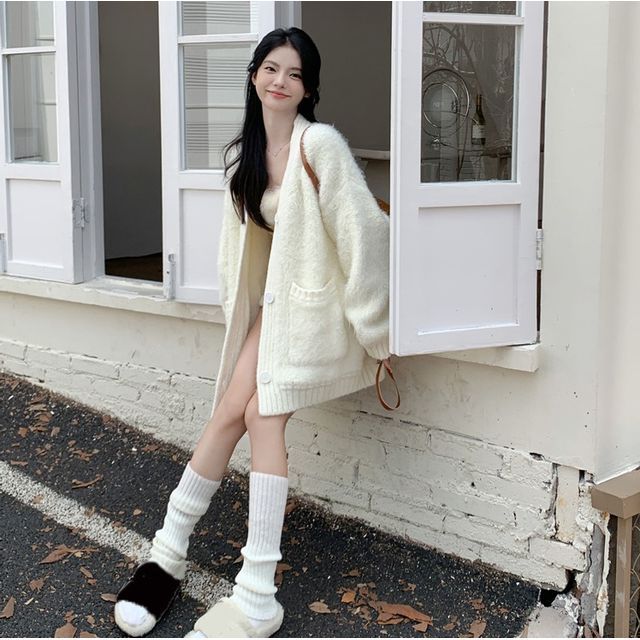 Cardigan Outfit White Cardigan Button Up Ivory Button Front