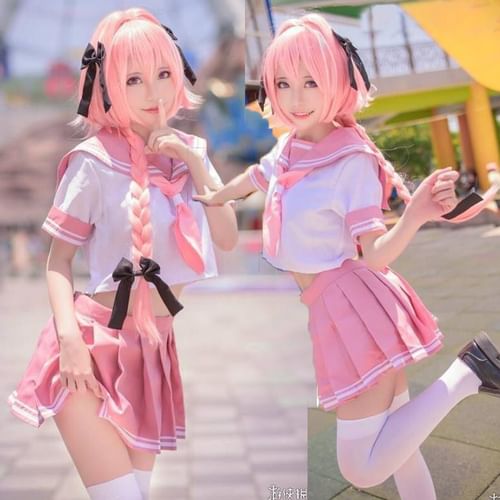 Fate Apocrypha Astolfo Cosplay Costume Set