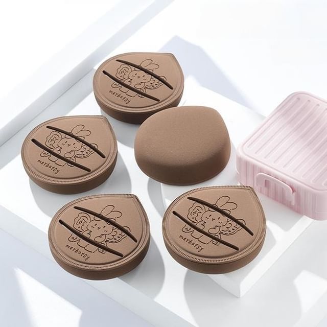 Jericoure-Rabbit Powder Puff with Case