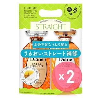 NatureLab - Moist Diane Perfect Beauty Extra Straight Shampoo & Treatment Set 2pcs Bundle Set