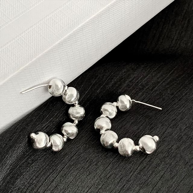 Jael-Beaded Half Hoop Earring