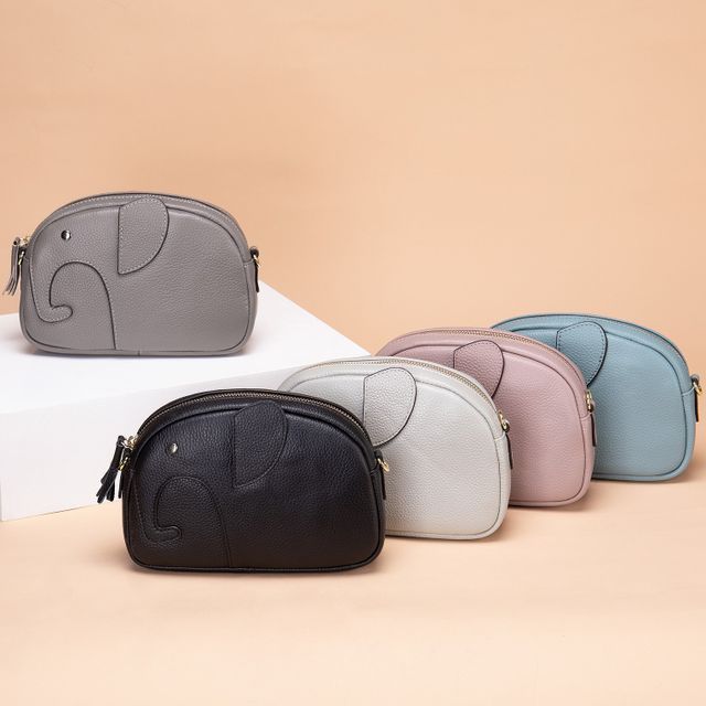 leather elephant purse