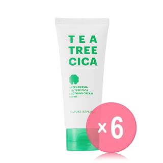 NATURE REPUBLIC - Green Derma Tea Tree Cica Soothing Cream (x6) (Bulk Box)