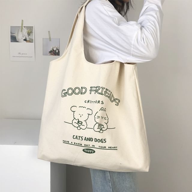 100% Cotton Tote Bag Bag for Life Tote Bright Tote Bag Hello Lovely Tote Bag Modern Print Tote Bag Fun Print Tote
