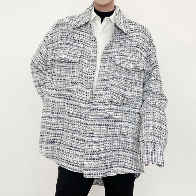 oversized tweed jacket