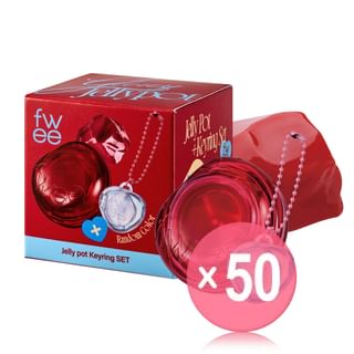fwee - Jelly Pot Keyring Set - 19 Colors (x50) (Bulk Box)