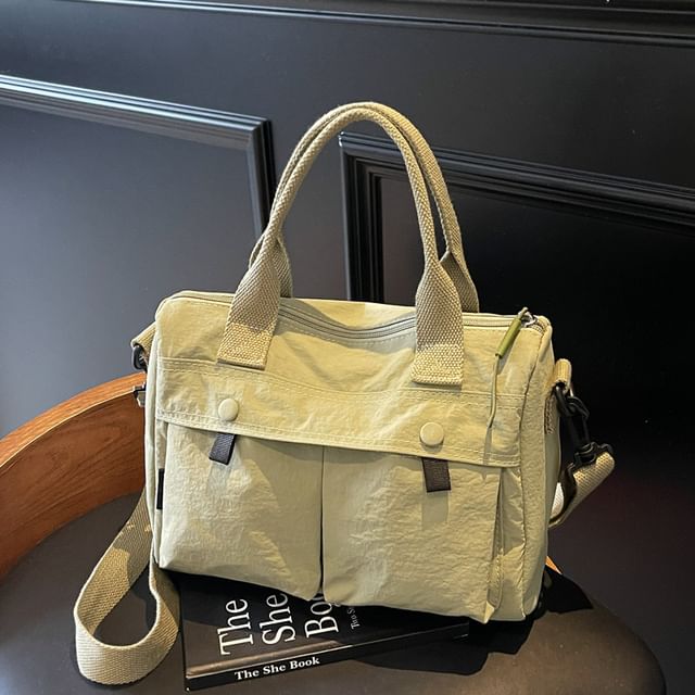 Melois-Textile Plain Crossbody Bag