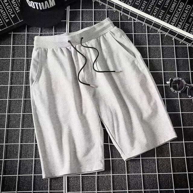 Acrius-Mid Rise Plain Drawstring Shorts