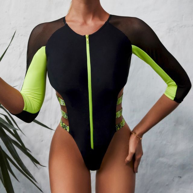 quarter sleeve swimsuit