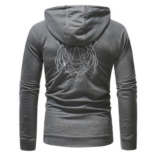 tiger embroidered hoodie