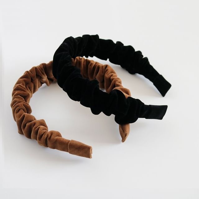 Allyrinta-Plain Ruched Headband