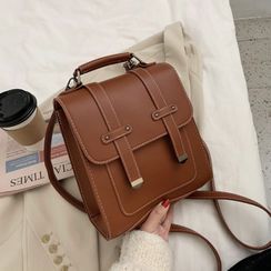 Bagtrix - Faux Leather Backpack Bagtrix - Faux Leather Backpack