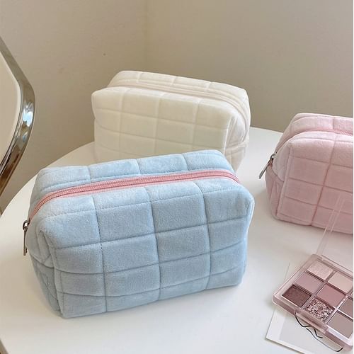 Velvet Makeup Bag Purse For Women Girls Small Cosmetic Storage Bag  Organizer Zipper Makeup Pouch, Gifts Travel Accessories Pencil Case  Stereoscopic St | Fruugo IN