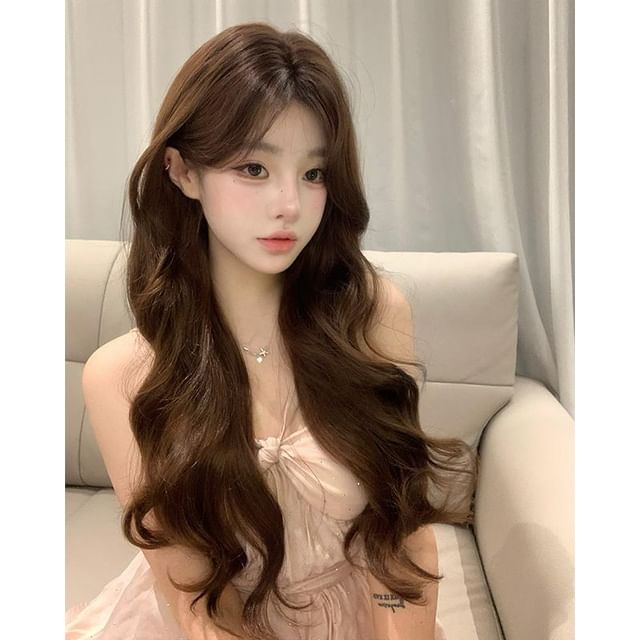 Pin Show-Long Full Wig - Wavy Wig Care Kit Set