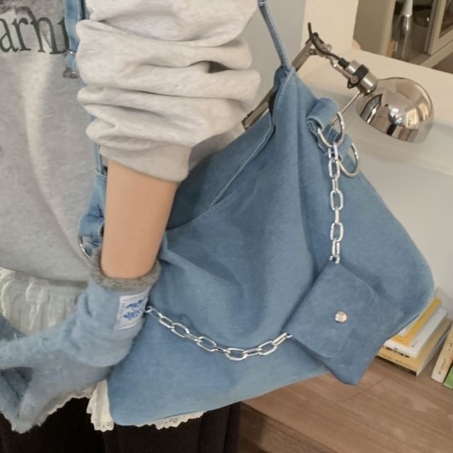 Fran San-Denim Crossbody Bag with Pouch