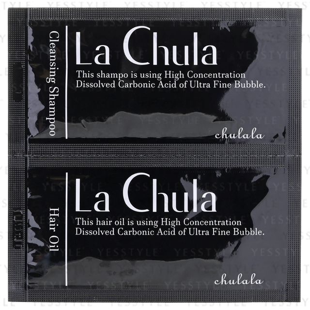 chulala LaChula Cleansing Shampoo 10ml + Chula Hair Oil 3ml Trial Set