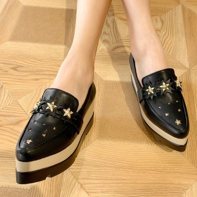 Pointed deals platform loafers