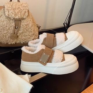 FRAISO-Adhesive Strap Platform Sneakers