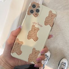 BABYCASE - 熊印花手机保护套 - iPhone 11 Pro Max / 11 Pro / 11 / SE / XS Max / XS / XR / X / SE 2 / 8 / 8 Plus / 7 / 7 Plus BABYCASE - 熊印花手机保护套 - iPhone 11 Pro Max / 11 Pro / 11 / SE / XS Max / XS / XR / X / SE 2 / 8 / 8 Plus / 7 / 7 Plus