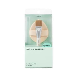 fillimilli - Sleek Fit Brush 830 & Puff Duo Set
